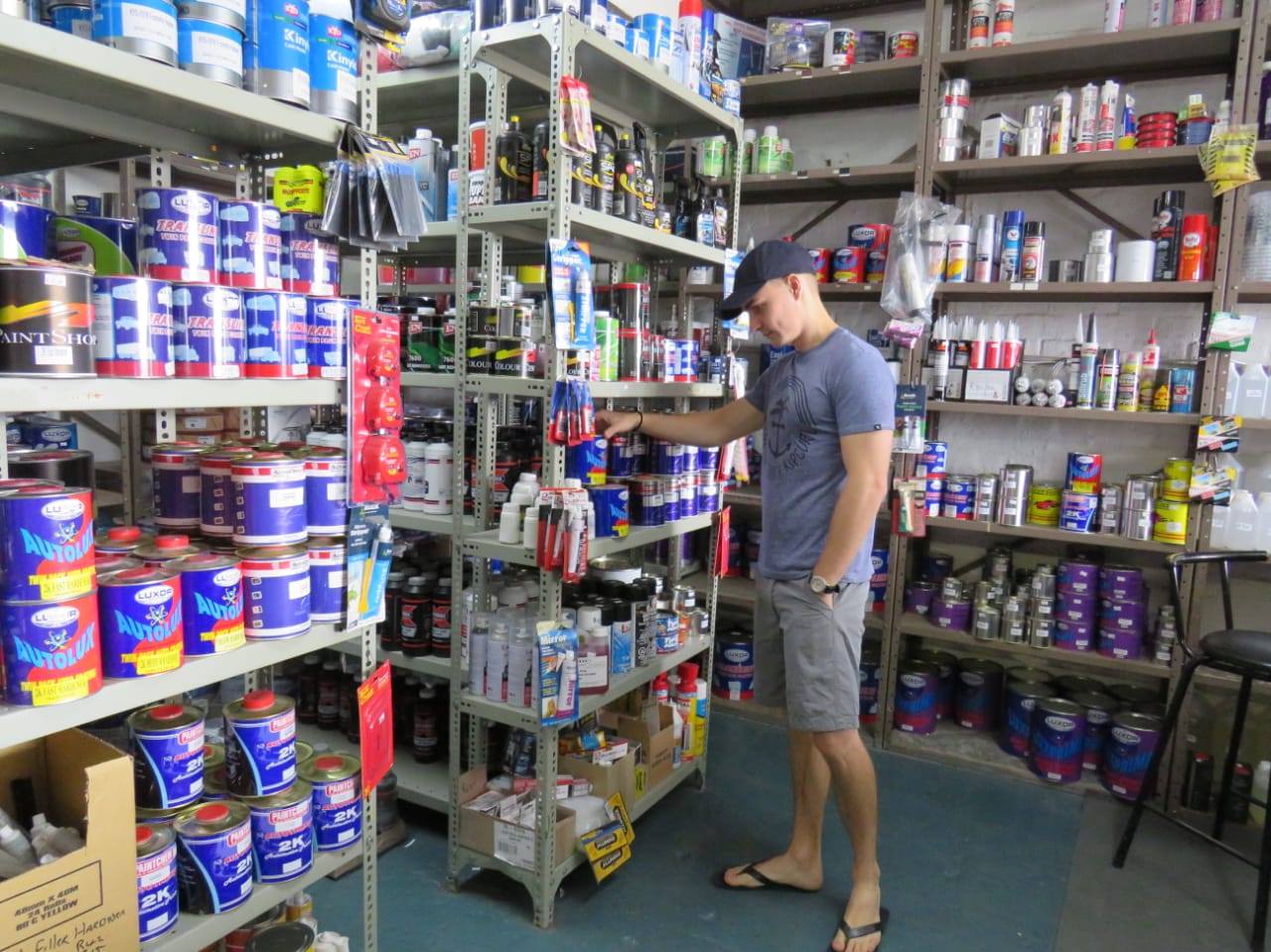 Colour Centre shop and staff