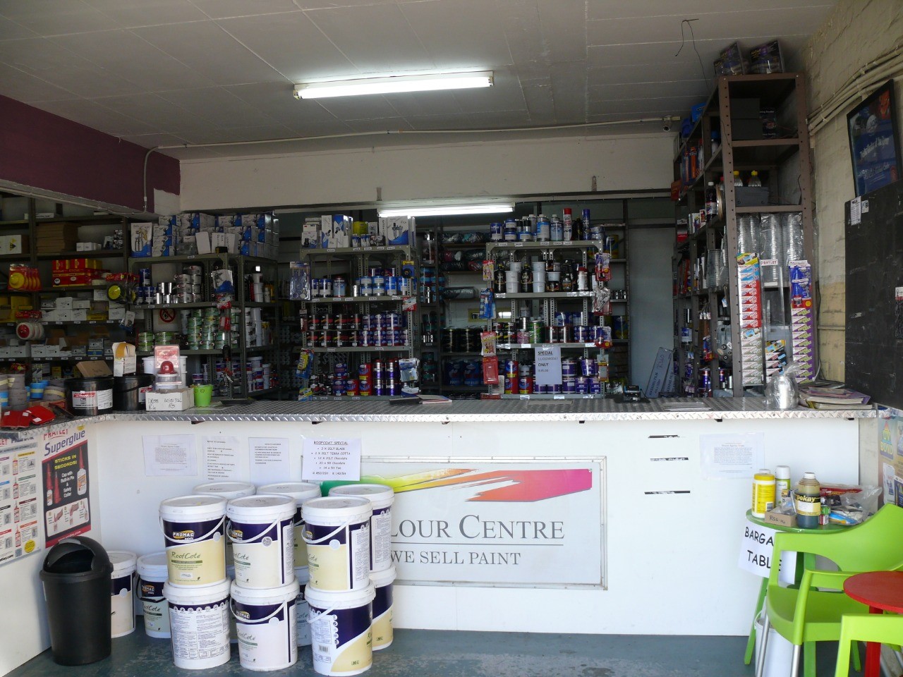 Shop counter — Colour Centre We Sell Paint