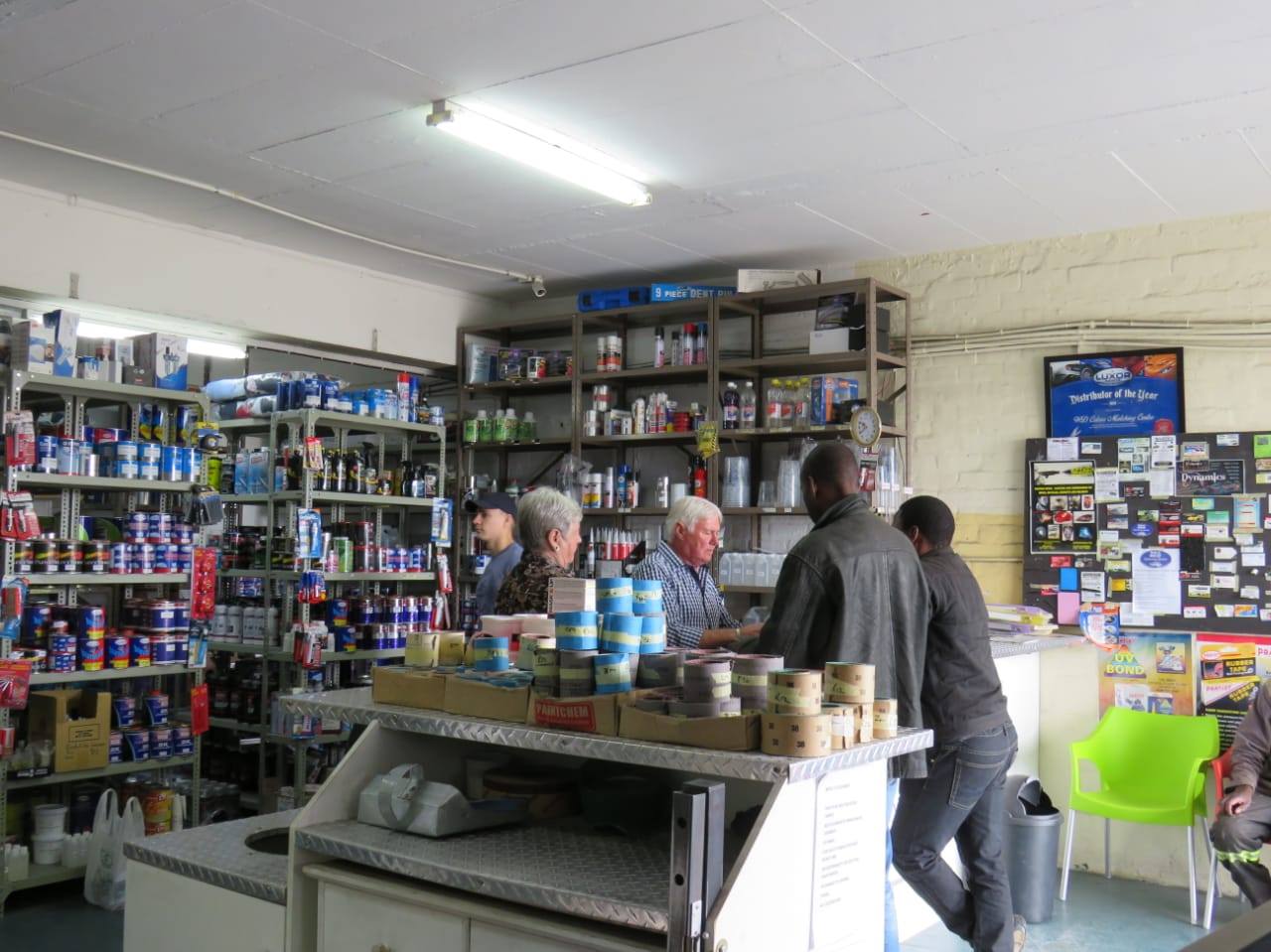 Customers at Colour Centre